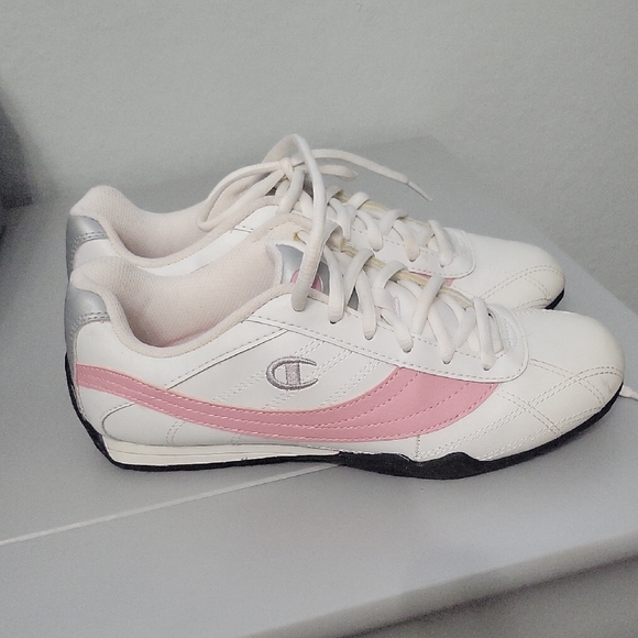 Champion White and Pink Athletic Shoes - Picture 1 of 4